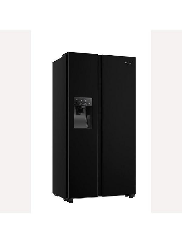 Fridgemaster MS91500IEB 90cm Wide Side by Side, Water and Ice, American Fridge Freezer - Black - Image 4